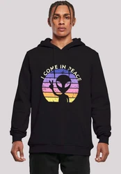 F4NT4STIC Kapuzenpullover Alien Peace Sunset 