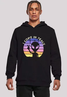 F4NT4STIC Kapuzenpullover Alien Peace Sunset F4NT4STIC Kapuzenpullover Alien Peace Sunset
