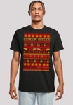 F4NT4STIC T-Shirt Guns And Roses Schwarz/Beige/Braun