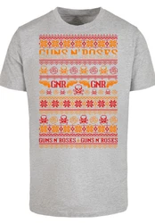 F4NT4STIC T-Shirt Guns And Roses Grau/Hellgrau/Orange