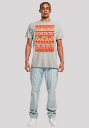 F4NT4STIC T-Shirt Guns And Roses Grau/Hellgrau/Orange