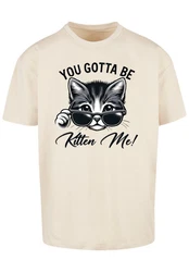 F4NT4STIC T-Shirt Kätzchen You Gotta Be Kitten Me! Beige/Rot/Braun
