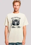 F4NT4STIC T-Shirt Kätzchen You Gotta Be Kitten Me! Beige/Rot/Braun