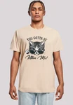 F4NT4STIC T-Shirt Kätzchen You Gotta Be Kitten Me! Beige/Braun