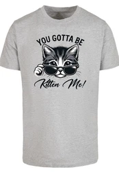 F4NT4STIC T-Shirt Kätzchen You Gotta Be Kitten Me! Grau