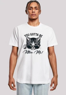 F4NT4STIC T-Shirt Kätzchen You Gotta Be Kitten Me! Grau/Weiß/Rot/Braun/Creme