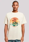 F4NT4STIC T-Shirt Sonnenuntergang Berglandschaft Gelb/Khaki/Orange/Beige/Braun