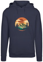 F4NT4STIC Kapuzenpullover Sonnenuntergang Berglandschaft 