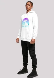 F4NT4STIC Kapuzenpullover I BELIEVE UFO Alien Raumschiff 