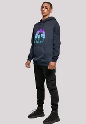 F4NT4STIC Kapuzenpullover I BELIEVE UFO Alien Raumschiff 