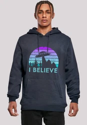 F4NT4STIC Kapuzenpullover I BELIEVE UFO Alien Raumschiff 