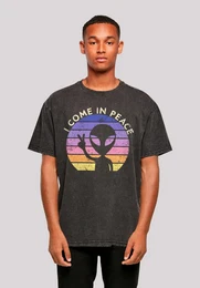 T-Shirt Alien Peace Sunset Premium Qualitt