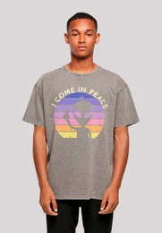 T-Shirt Alien Peace Sunset Premium Qualitt