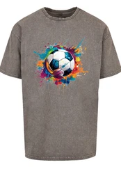 F4NT4STIC T-Shirt Fußball Grafik Premium Qualität Mischfarben/Grau