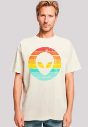 T-Shirt Alien Retro Sonnenuntergang Premium Qualitt
