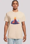 F4NT4STIC T-Shirt Vulkanausbruch Rot/Beige/Khaki/Gelb