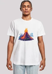 F4NT4STIC T-Shirt Vulkanausbruch Rot
