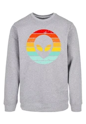 F4NT4STIC Sweatshirt Alien Retro Sonnenuntergang 
