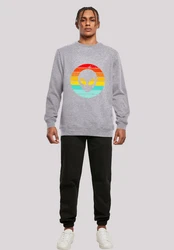 F4NT4STIC Sweatshirt Alien Retro Sonnenuntergang 