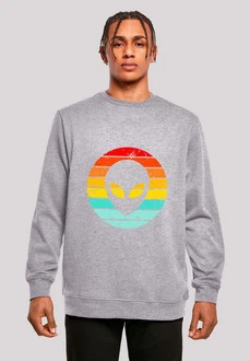 F4NT4STIC Sweatshirt Alien Retro Sonnenuntergang F4NT4STIC Sweatshirt Alien Retro Sonnenuntergang