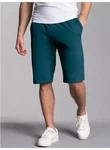 Trigema Jerseyhose Bermuda Style Türkis/Grün/Dunkelgrün