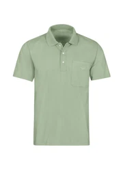 Trigema Poloshirt aus Single-Jersey Hellgrün/Türkis/Grün