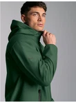 Trigema Softshelljacke Klassische SoftshellKapuzenjacke Dunkelgrün/Grün