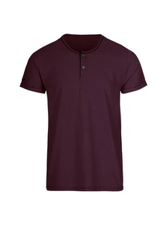 Trigema T-Shirt Knopfleiste Dunkelrot/Lila/Bordeaux Trigema T-Shirt Knopfleiste Dunkelrot/Lila/Bordeaux