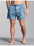 Trigema Shorts Bade-/Freizeitshorts mit Druckmotiv Blau/Hellblau