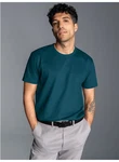 Trigema T-Shirt Slim Fit Türkis/Grün