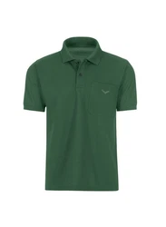 Trigema Poloshirt mit Brusttasche Dunkelgrün/Grün/Türkis