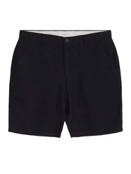 KnowledgeCotton Apparel Chinohose Chuck Regular Linen Shorts Weiß/Creme/Schwarz