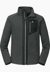 Schöffel Fleecejacke Moosalp Dunkelgrau/Hellgrau/Grau