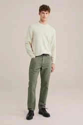 WE Fashion Regular-fit Jeans Dunkelgrün/Khaki/Grün