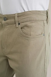WE Fashion Regular-fit Jeans Khaki/Weiß/Creme