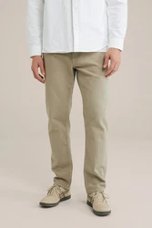 WE Fashion Regular-fit Jeans Khaki/Weiß/Creme
