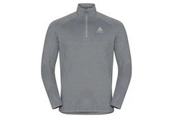 Odlo Langarmshirt Midlayer 1/2 zip CARVE LIGHT Hellgrau/Dunkelgrau/Grau