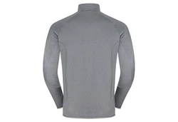 Odlo Langarmshirt Midlayer 1/2 zip CARVE LIGHT Hellgrau/Dunkelgrau/Grau