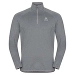 Odlo Langarmshirt Midlayer 1/2 zip CARVE LIGHT Hellgrau/Dunkelgrau/Grau