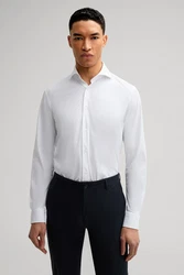 JOOP! Langarmhemd Pai Weiß/Creme/Schwarz