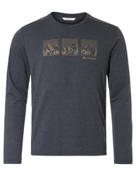 VAUDE Longsleeve Me Rosemoor LS T-Shirt III schwarz/hafer