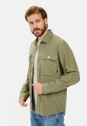 Hemdjacke aus Leinen-Baumwoll-Mix