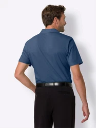 Sieh an! T-Shirt Poloshirt Blau/Dunkelblau