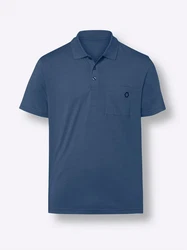 Sieh an! T-Shirt Poloshirt Blau/Dunkelblau