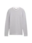 TOM TAILOR Strickpullover Grau/Hellgrau/Silber