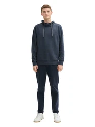 TOM TAILOR Langarmshirt Dunkelblau/Grau