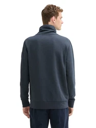TOM TAILOR Langarmshirt Dunkelblau/Grau