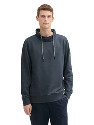 TOM TAILOR Langarmshirt Dunkelblau/Grau