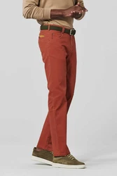 MEYER Stoffhose DIEGO (1-5054/33) Braun/Rot/Orange