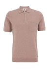 WE Fashion Poloshirt Lila/Braun